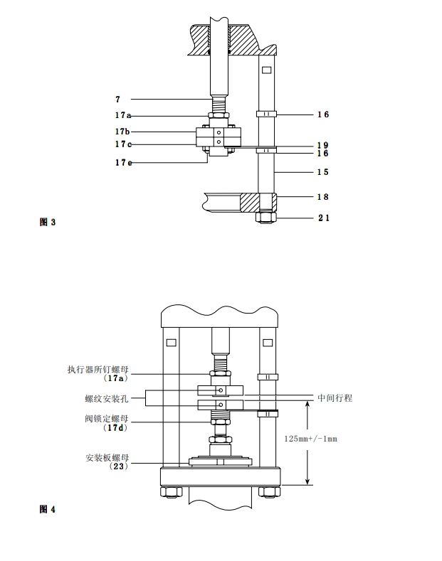 氣動執(zhí)行器PN5700和PN6700安裝方法二